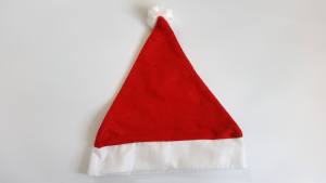 Weihnachtsmann Mütze, Santa Claus Mütze mit Bommel