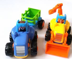 Kinder Fahrzeuge Schaufelbagger und Traktor für Kinder ab 12M+