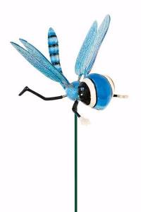 Wobbler Libelle blau gefedert Libelle zur Deko und Einstecken