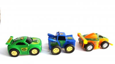 Z Wind Ups, Micro Rennauto mit Rückzugmotor 5er Set