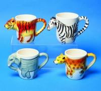 Porzellan Tassen mit Wildtiere